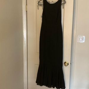 Fame and Partners Black Aline dress with ruffle